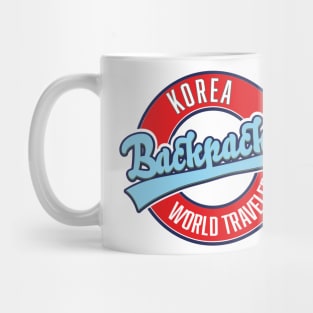 Korea backpacker world traveler Mug